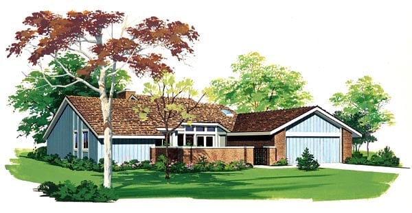House Plan 99221 Elevation