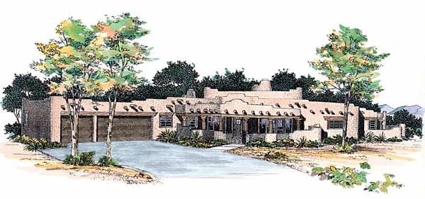 House Plan 99272 Elevation