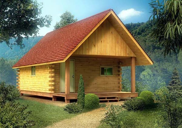 6025 - Outdoor Cabin with Front Porch	
