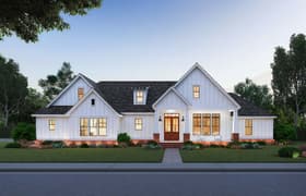 House Plan 41413 - Farmhouse Style with 2290 Sq Ft, 3 Bed, 2 Bath, 1 ...
