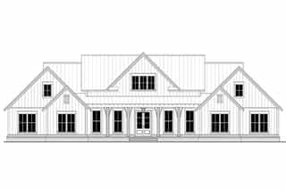 Country, Farmhouse, Traditional House Plan 56716 with 4 Bed, 4 Bath, 3 Car Garage Picture 3