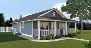 Country, Ranch House Plan 99960 with 3 Bed, 2 Bath Picture 2