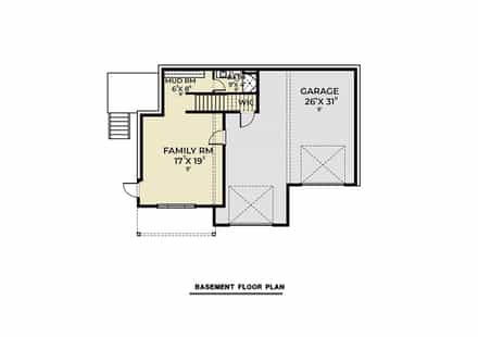 Coastal, Contemporary House Plan 40996 with 2 Bed, 4 Bath, 2 Car Garage Lower Level Plan