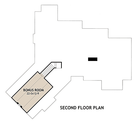 House Plan 65867 Second Level Plan