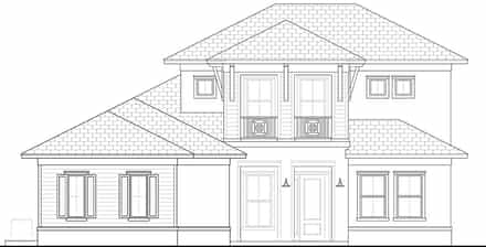 Coastal, Florida House Plan 78171 with 5 Bed, 5 Bath, 3 Car Garage Picture 3