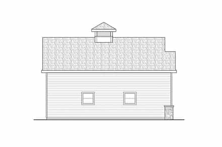 Country, Traditional 4 Car Garage Plan 78494 Picture 2