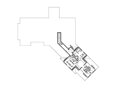 Craftsman House Plan 80745 with 3 Bed, 3 Bath, 3 Car Garage Second Level Plan