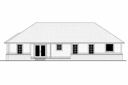 Country, Farmhouse, Traditional House Plan 80834 with 3 Bed, 2 Bath, 2 Car Garage Picture 4