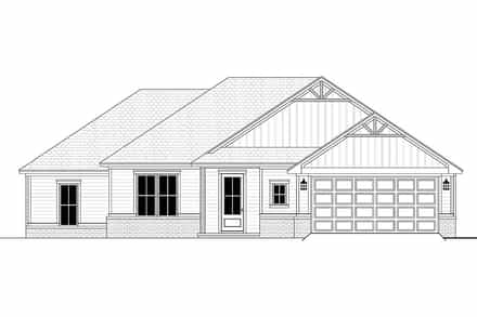 Country, Farmhouse, Traditional House Plan 80855 with 4 Bed, 2 Bath, 2 Car Garage Picture 3