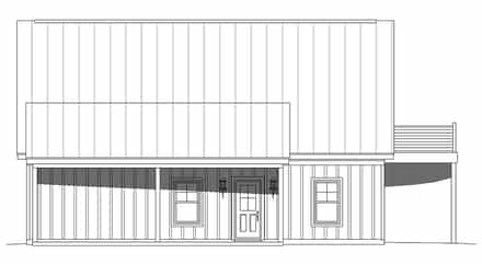 Craftsman, Farmhouse, Traditional 3 Car Garage Apartment Plan 80968 Picture 1