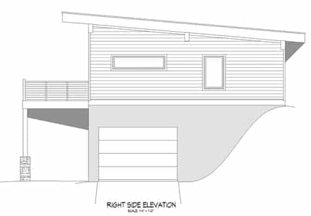 Coastal, Contemporary, Modern House Plan 80984 with 3 Bed, 2 Bath, 1 Car Garage Picture 1