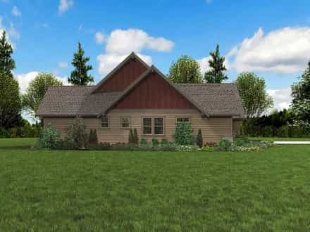 Bungalow, Craftsman, Ranch, Traditional House Plan 81273 with 3 Bed, 4 Bath, 3 Car Garage Picture 2