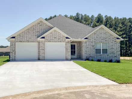 Traditional House Plan 82365 with 3 Bed, 2 Bath, 2 Car Garage Picture 1