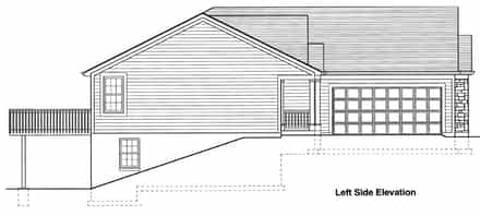 Ranch House Plan 98623 with 3 Bed, 2 Bath, 2 Car Garage Picture 1