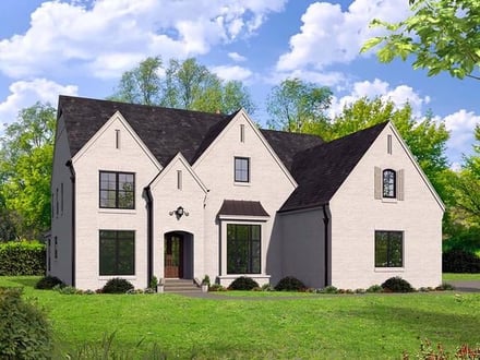 European, French Country, Traditional House Plan 40856 with 5 Bed, 5 Bath, 3 Car Garage Elevation