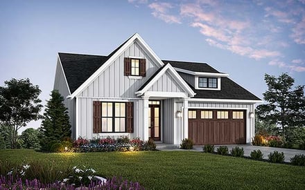 Cottage, Farmhouse, Ranch, Traditional House Plan 81336 with 3 Bed, 3 Bath, 2 Car Garage Elevation