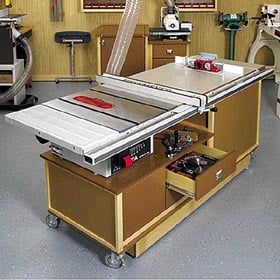 Mobile Sawing & Routing Center Woodworking Plan - DP-00271