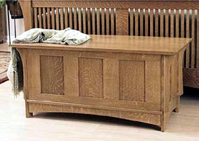 Arts and Crafts Blanket Chest Woodworking Plan - Product Code DP-00446