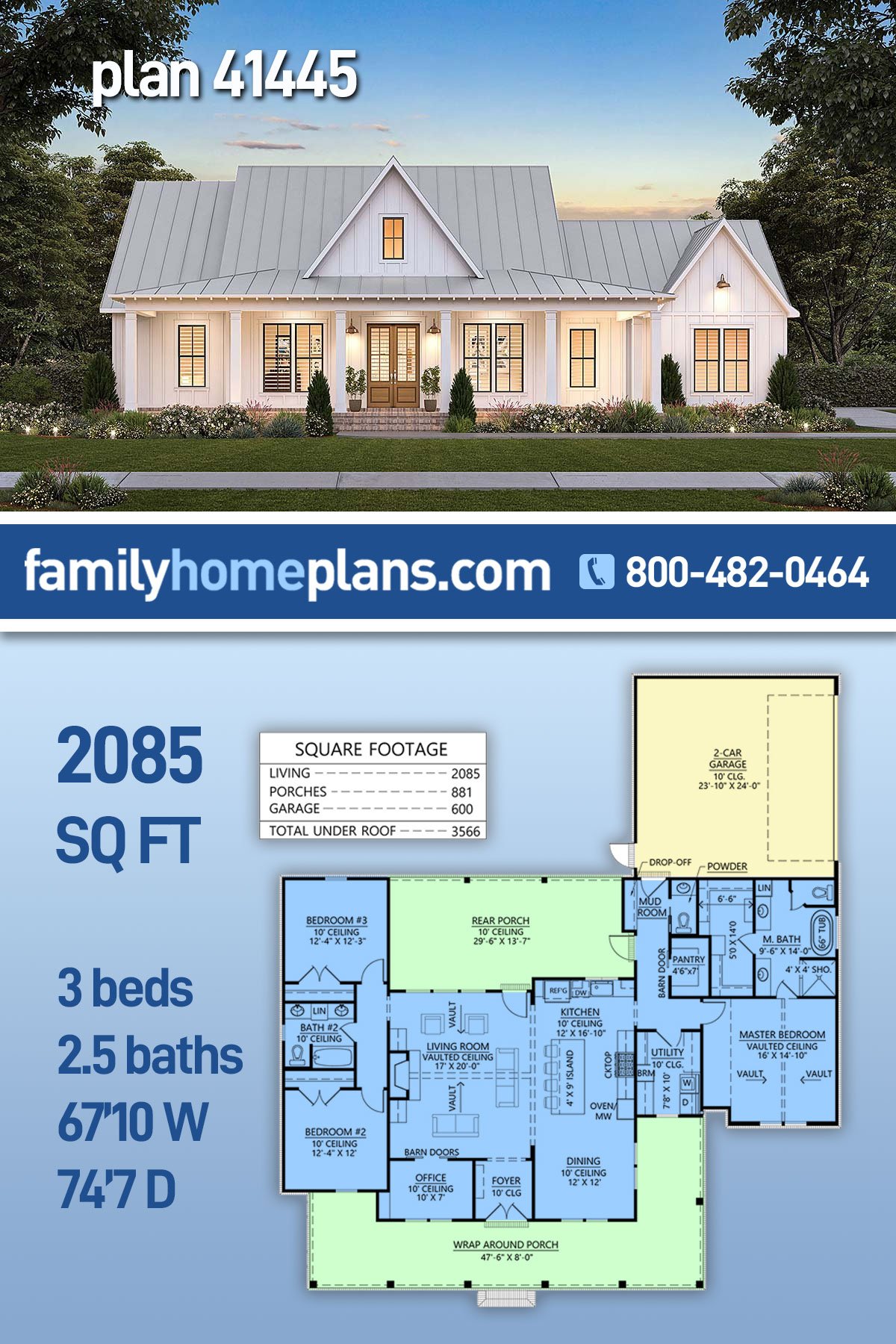 House Plan 41445