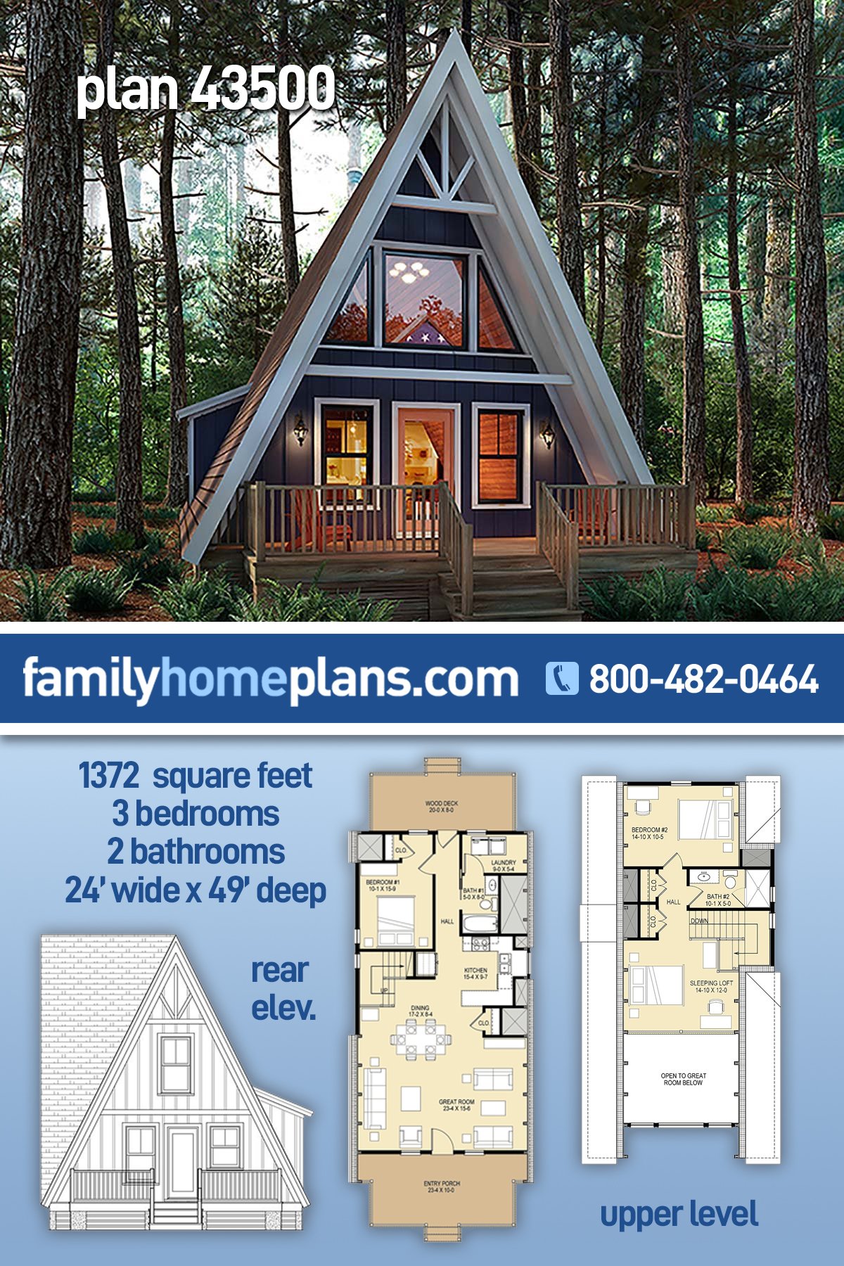 Small A-Frame House Plans