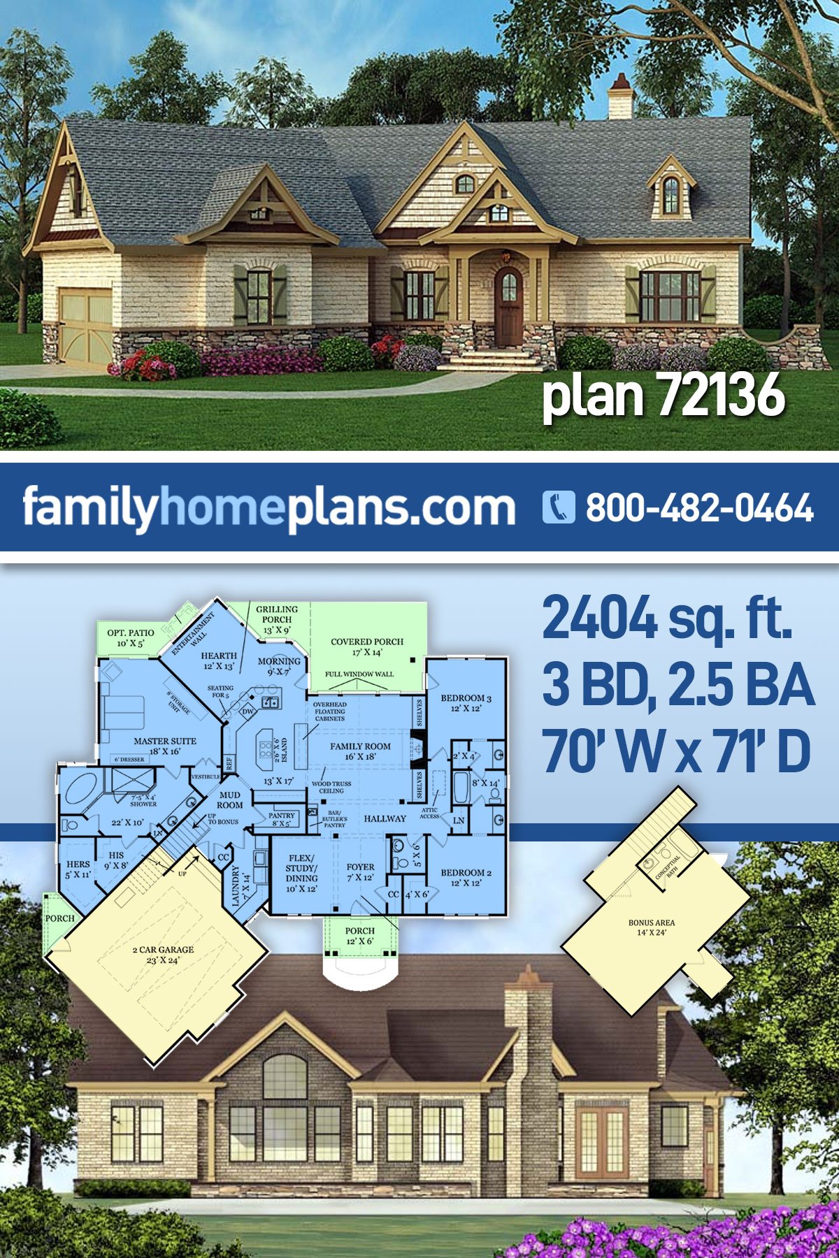 House Plan 72136