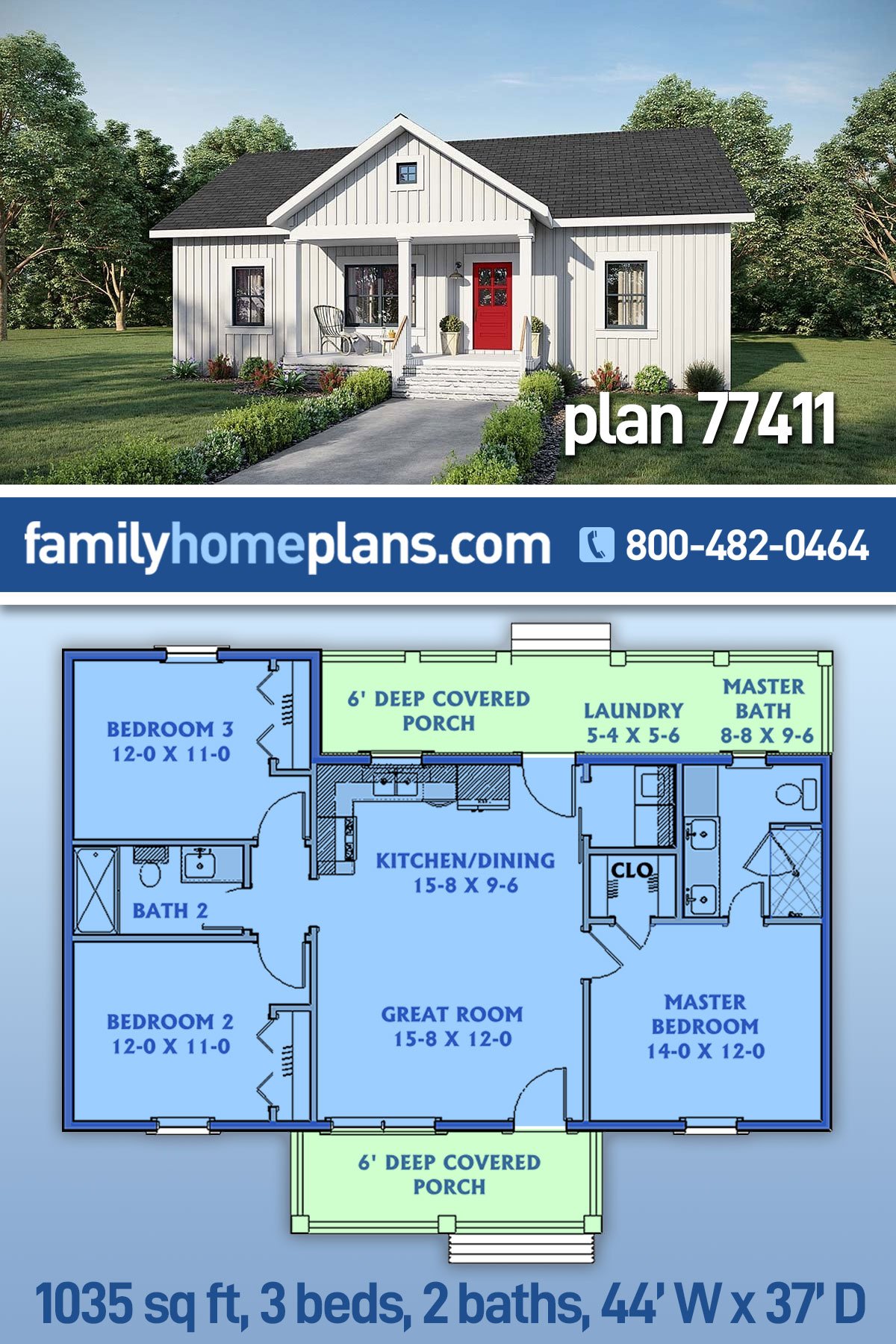 House Plan 77411