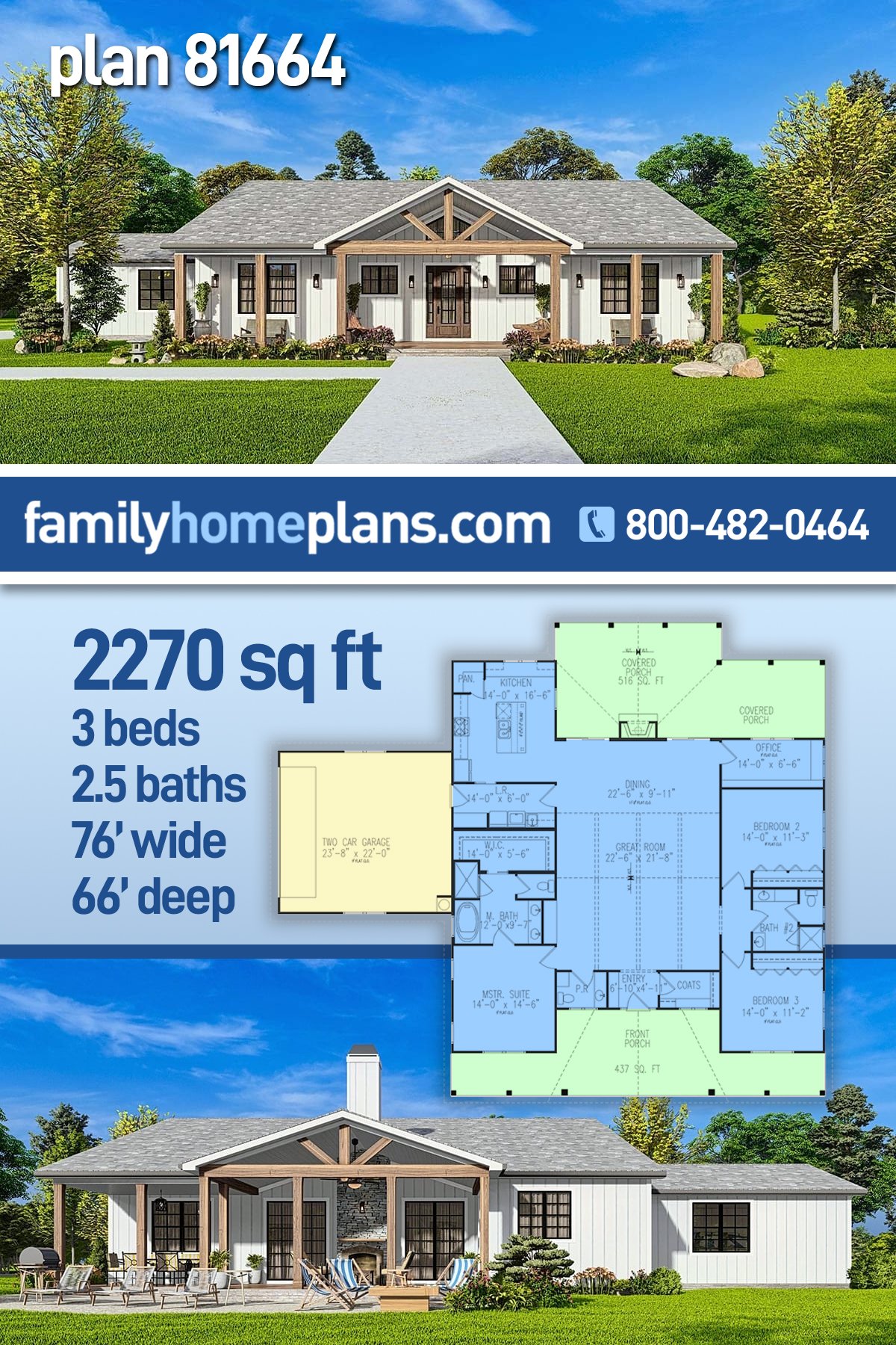 House Plan 81664