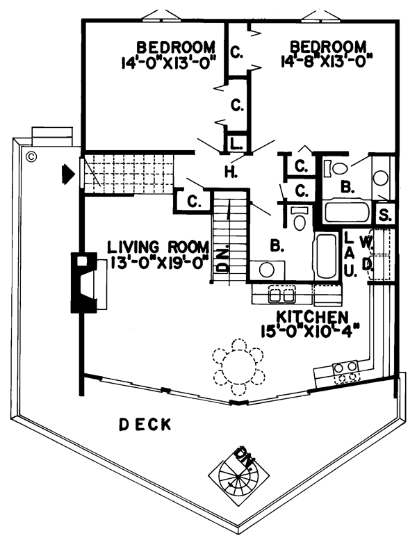 House Plan 10012 Level One