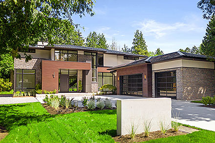 Contemporary Modern Elevation of Plan 100145