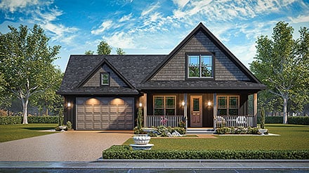 Bungalow Craftsman Elevation of Plan 100215