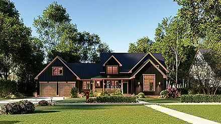 Farmhouse Traditional Elevation of Plan 100220