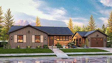 Cottage Traditional Elevation of Plan 100227