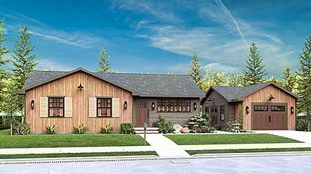 Cottage Traditional Elevation of Plan 100228
