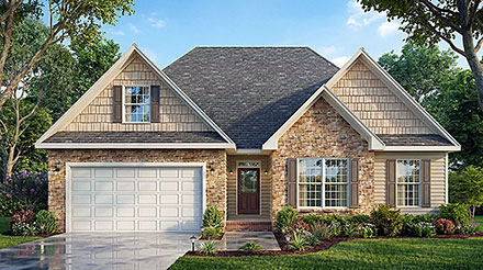 Bungalow Ranch Elevation of Plan 100262