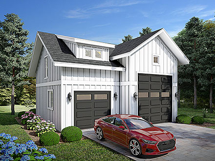Bungalow Country Craftsman Elevation of Plan 100301