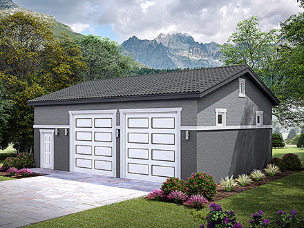 Florida Mediterranean Traditional Elevation of Plan 100320