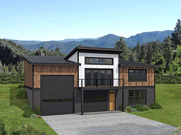 Garage-Living Plan 100349