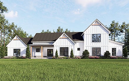 Contemporary Farmhouse New American Elevation of Plan 100392