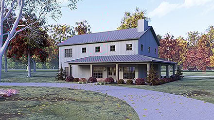 Country Farmhouse Elevation of Plan 100430