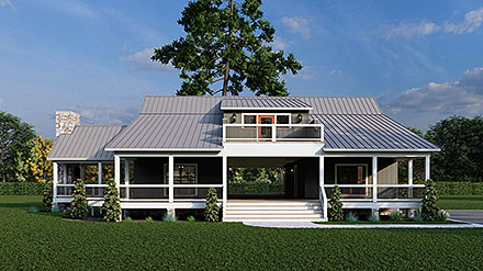 Cabin Cottage Elevation of Plan 100435