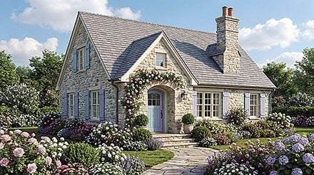 Bungalow Cottage European Elevation of Plan 100460