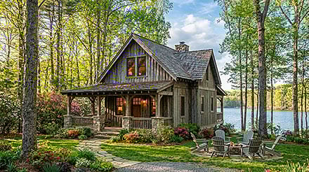 Cabin Cottage Country Elevation of Plan 100469