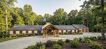 Barndominium Farmhouse Elevation of Plan 100474