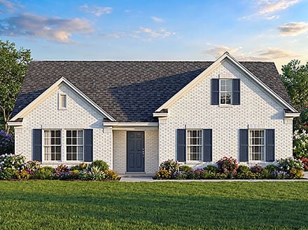 Country Traditional Elevation of Plan 100482