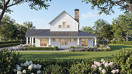 Country Farmhouse Elevation of Plan 100487
