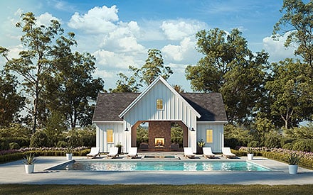 Country Farmhouse Elevation of Plan 100508