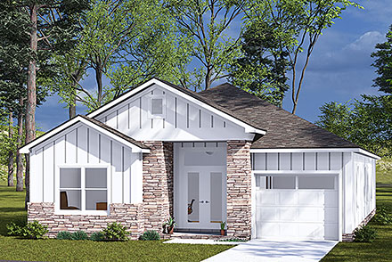 Country Ranch Elevation of Plan 100613