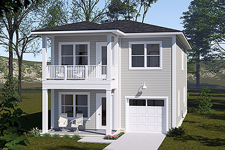 Contemporary Modern Elevation of Plan 100623