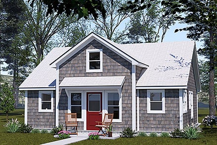 Cottage Elevation of Plan 100630