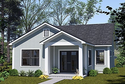 Cottage Country Elevation of Plan 100644